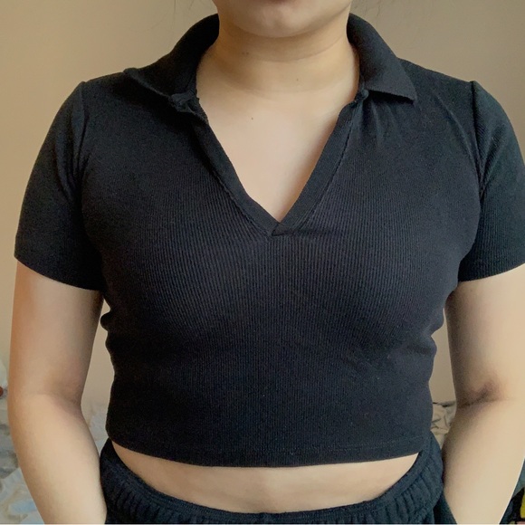Zara Collared Crop Top - Picture 4 of 4